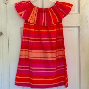 NWT Land’s End girls stripes dress in size small 7/8